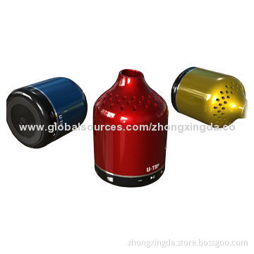 Stereo Portable Mini Bluetooth Speakers with Internal Mic, Passed BQB, Touch Control
